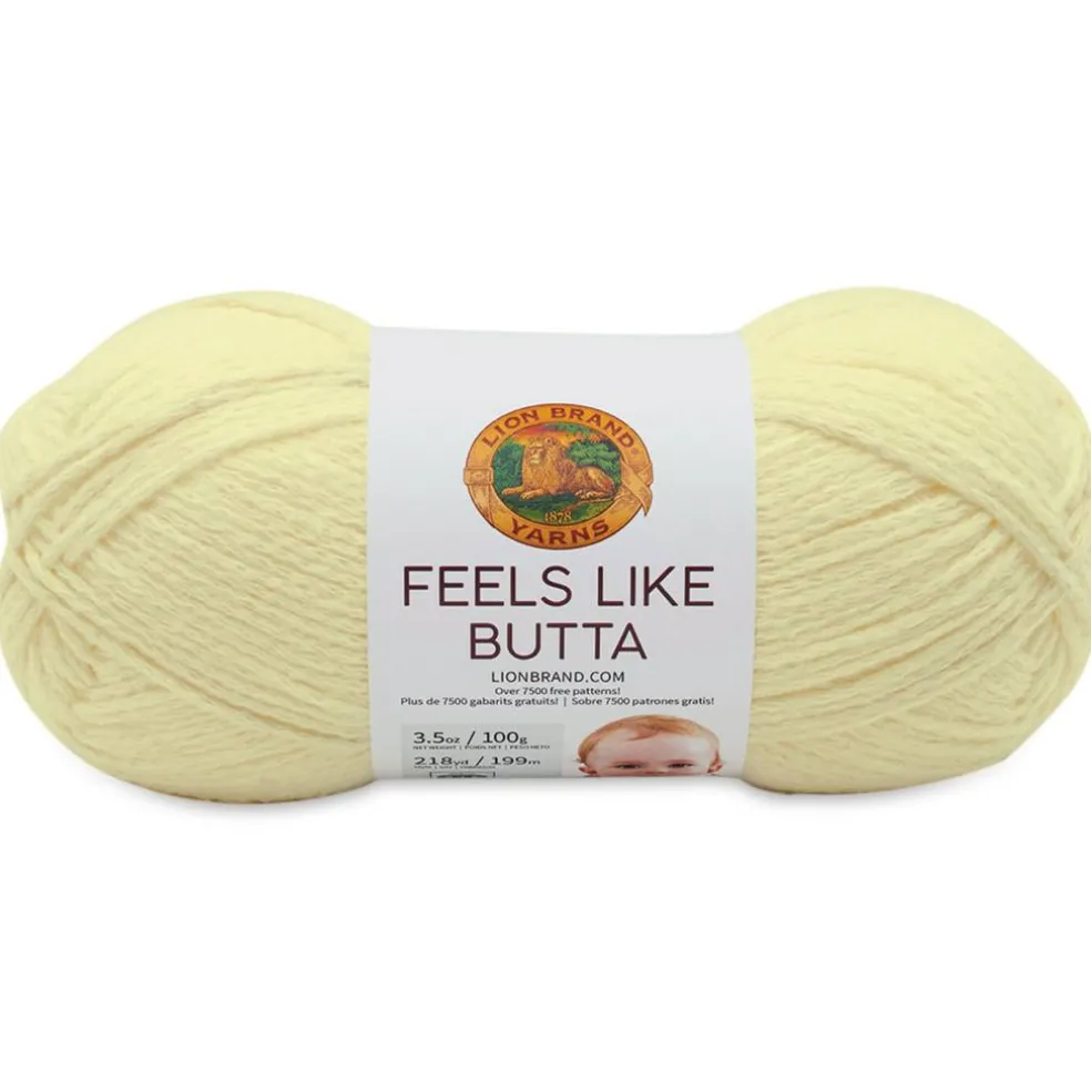 Lion Brand Feels Like Butta Yarn - Lemon