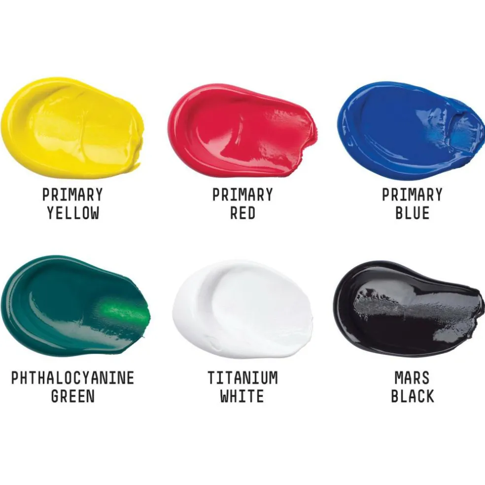 Liquitex® BASICS® Acrylic 6 Color Introductory Paint Set