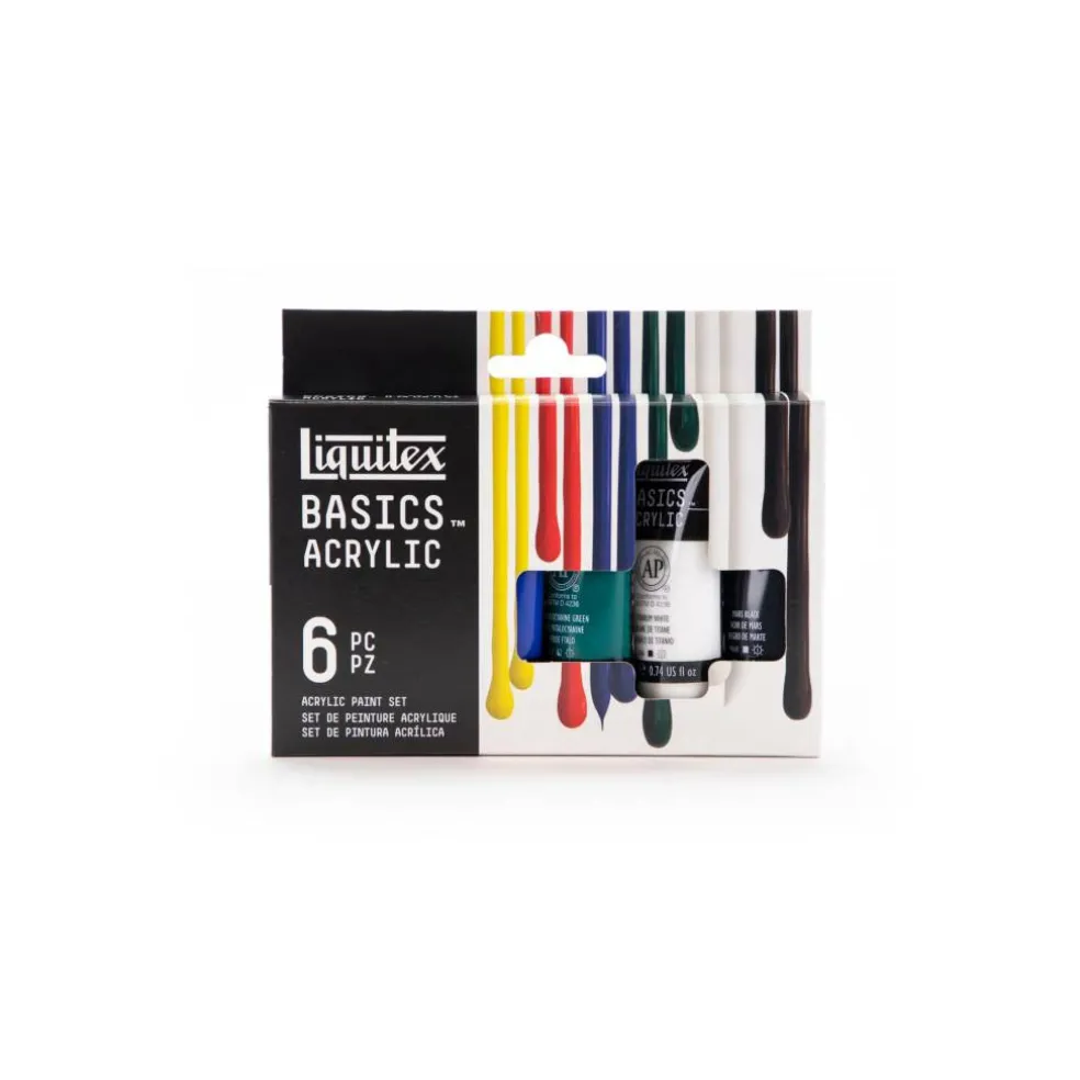 Liquitex® BASICS® Acrylic 6 Color Introductory Paint Set