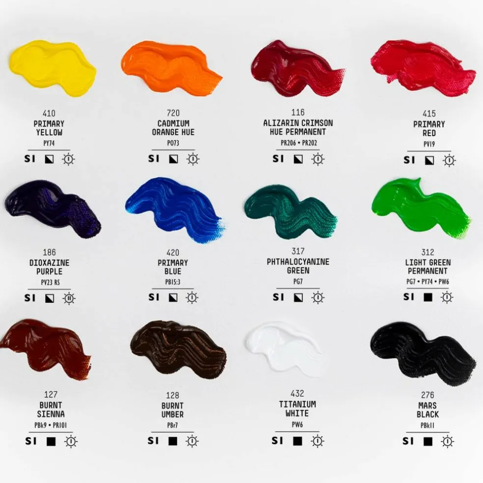 Liquitex® BASICS® Acrylic 12 Color Paint Set