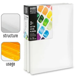 Liquitex® BASICS® 3 Pack Cotton Canvas Pack