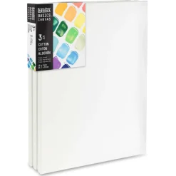 Liquitex® BASICS® 3 Pack Cotton Canvas Pack