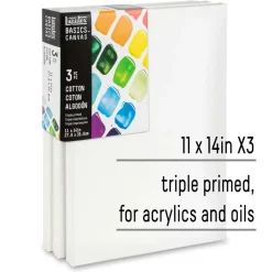 Liquitex® BASICS® 3 Pack Cotton Canvas Pack