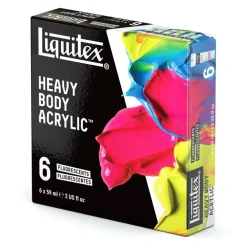 Liquitex® 6 Fluorescents Heavy Body Acrylic Paint Set