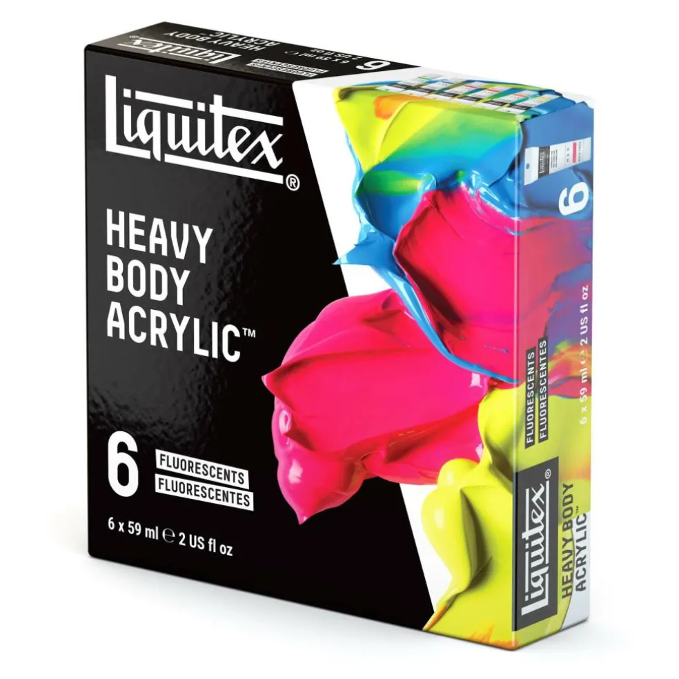 Liquitex® 6 Fluorescents Heavy Body Acrylic Paint Set