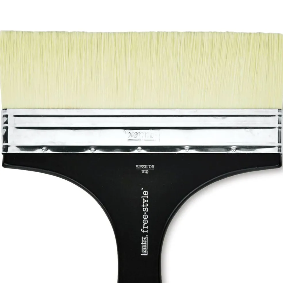Liquitex Freestyle Brush - Broad Flat, Short Handle, 8"