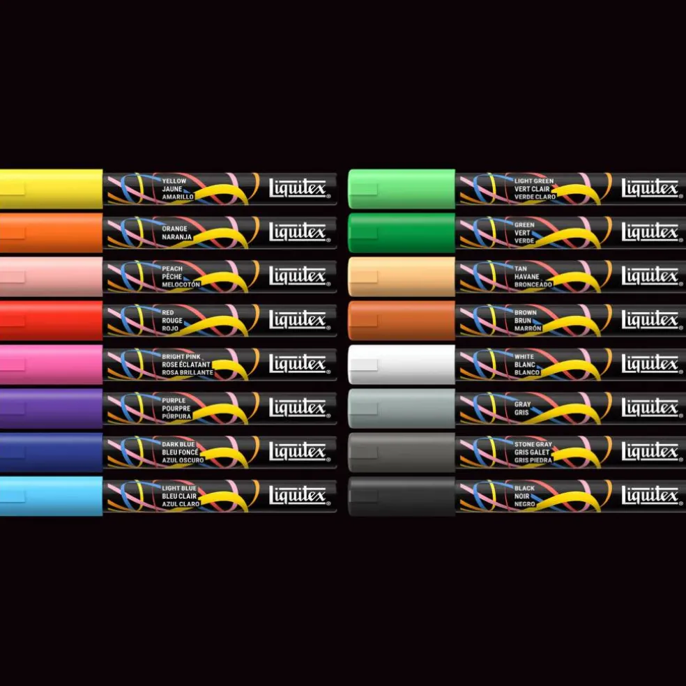 Liquitex® 2mm Expression 16 Color Marker Set