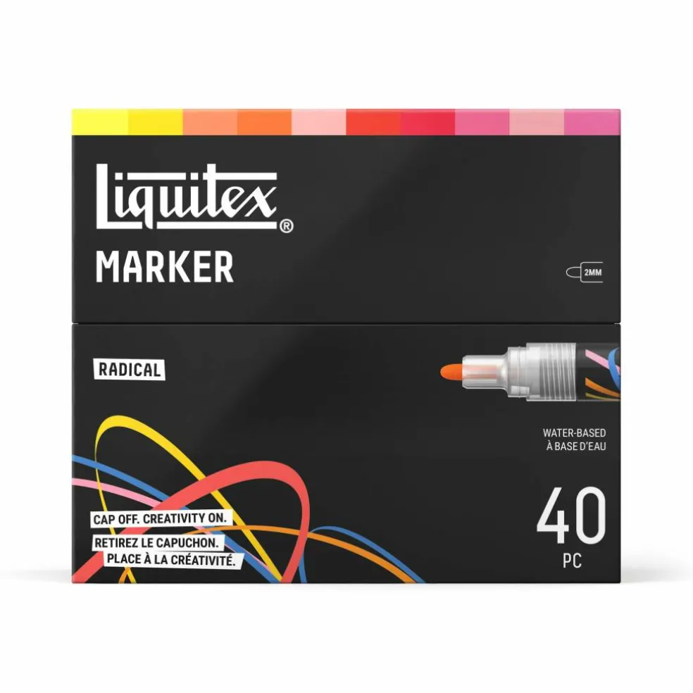 Liquitex® 2mm Radical 40 Color Marker Set