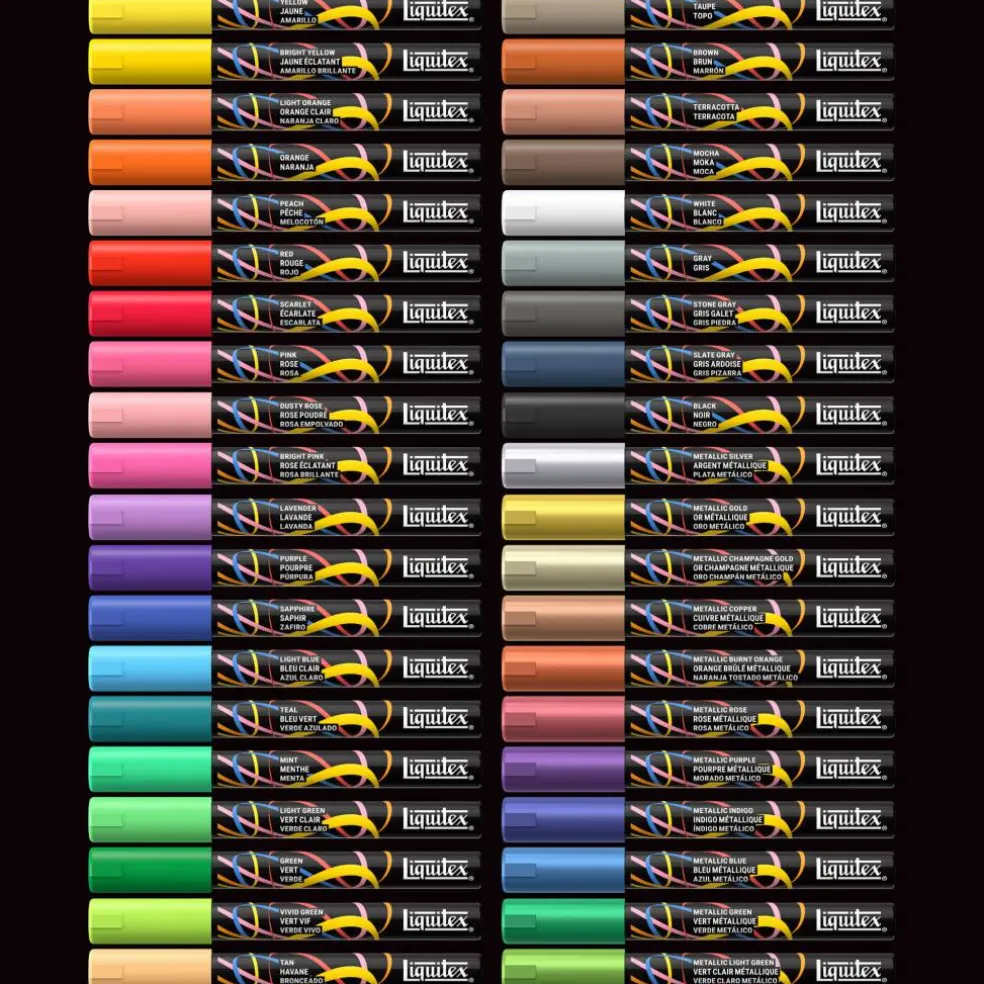 Liquitex® 2mm Radical 40 Color Marker Set