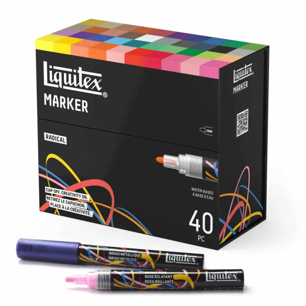 Liquitex® 2mm Radical 40 Color Marker Set