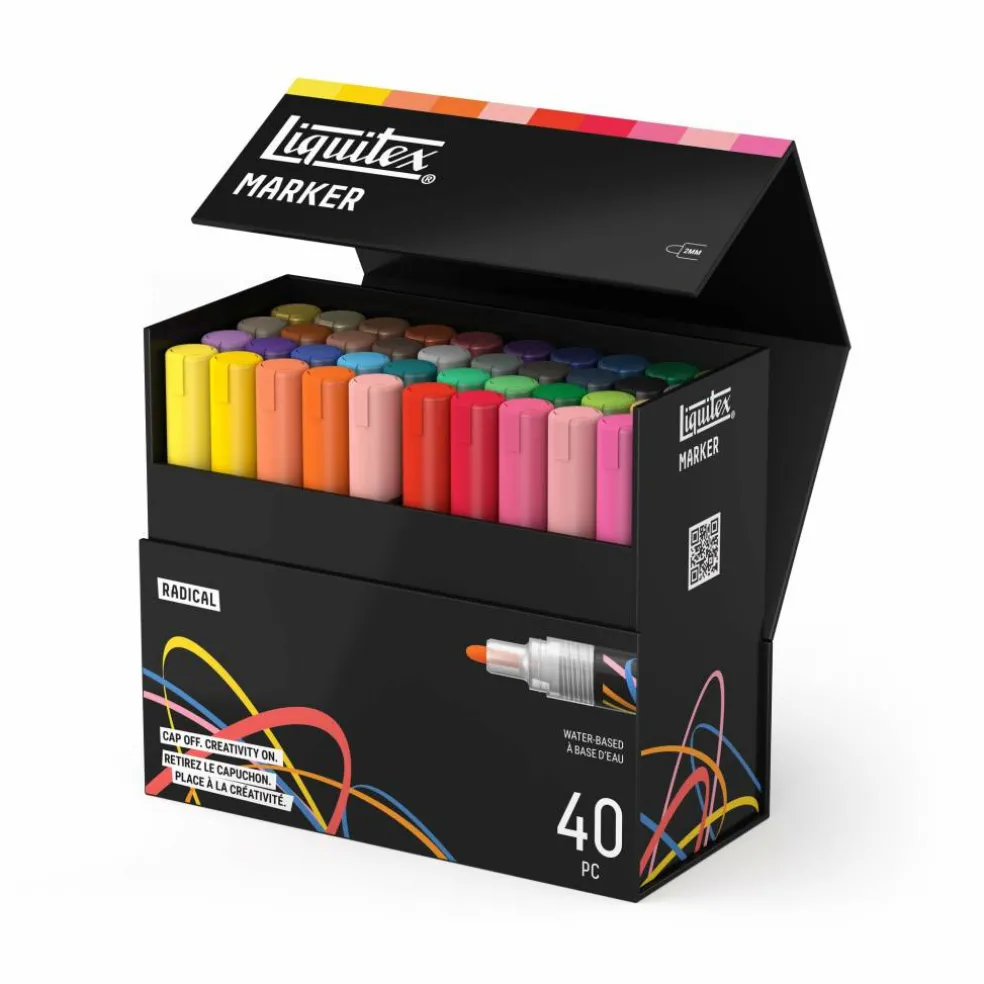 Liquitex® 2mm Radical 40 Color Marker Set