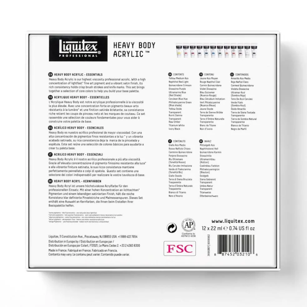 Liquitex® Professional Heavy Body™ Acrylic Essentials Set