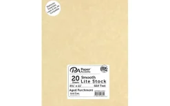 Lite Stock 8.5x11 60lb Text 20pc Parchment Aged