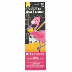 Little Yellow Bicycle® Flamingo Beach Bookmark Scratch Art Pad Kit