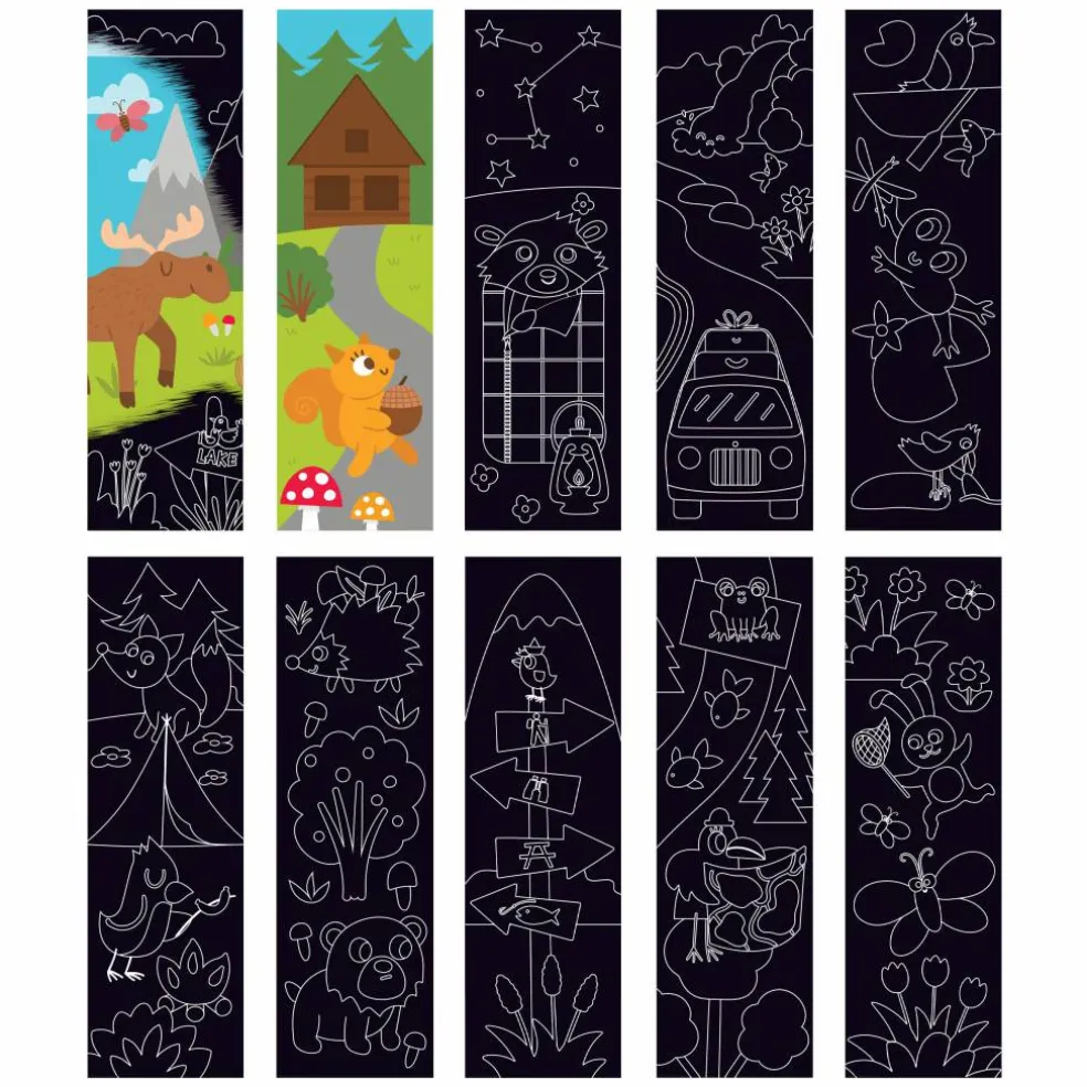Little Yellow Bicycle® Outdoor Adventures Bookmark Scratch Art Pad