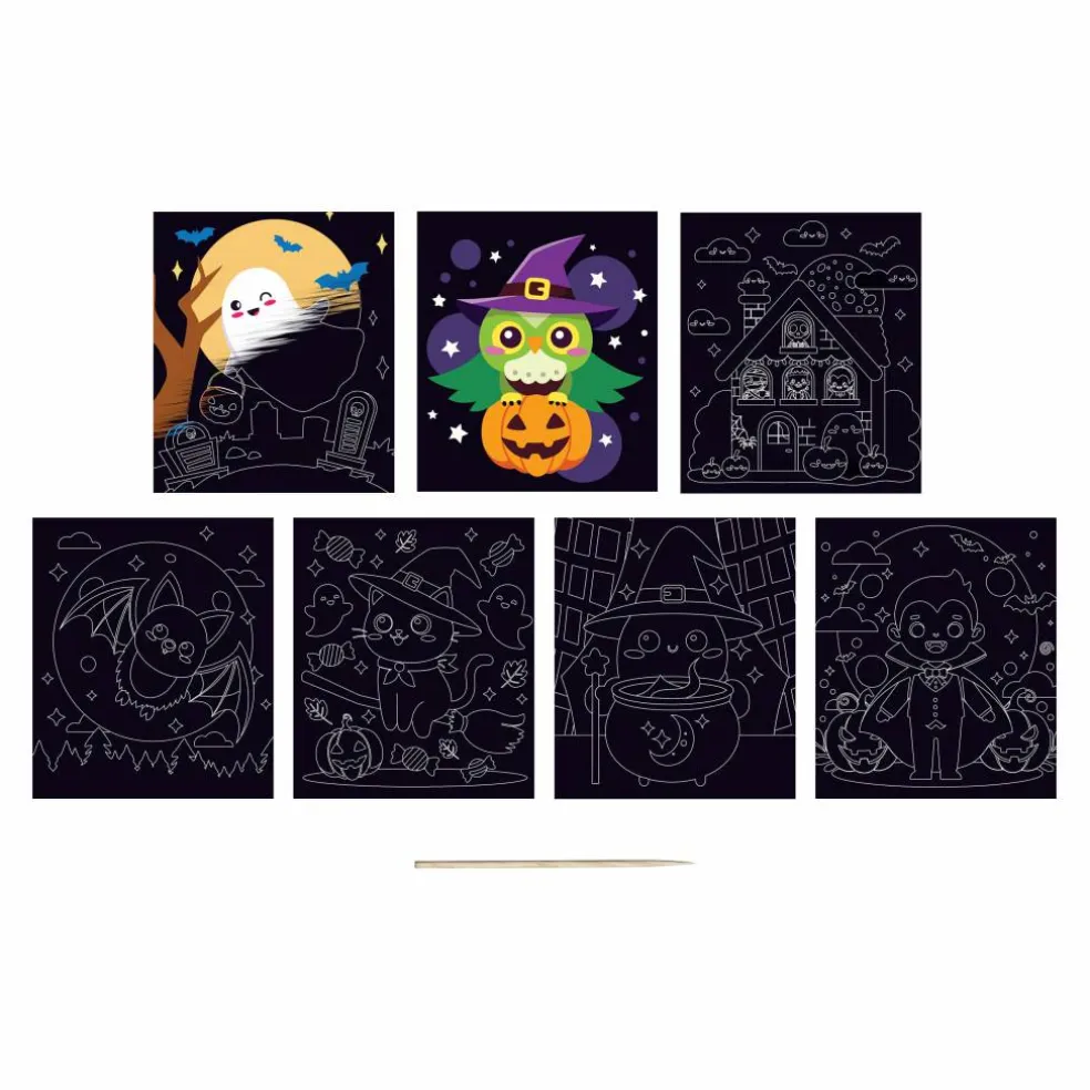 Little Yellow Bicycle® Spooky Ghost Scratch Art Pad