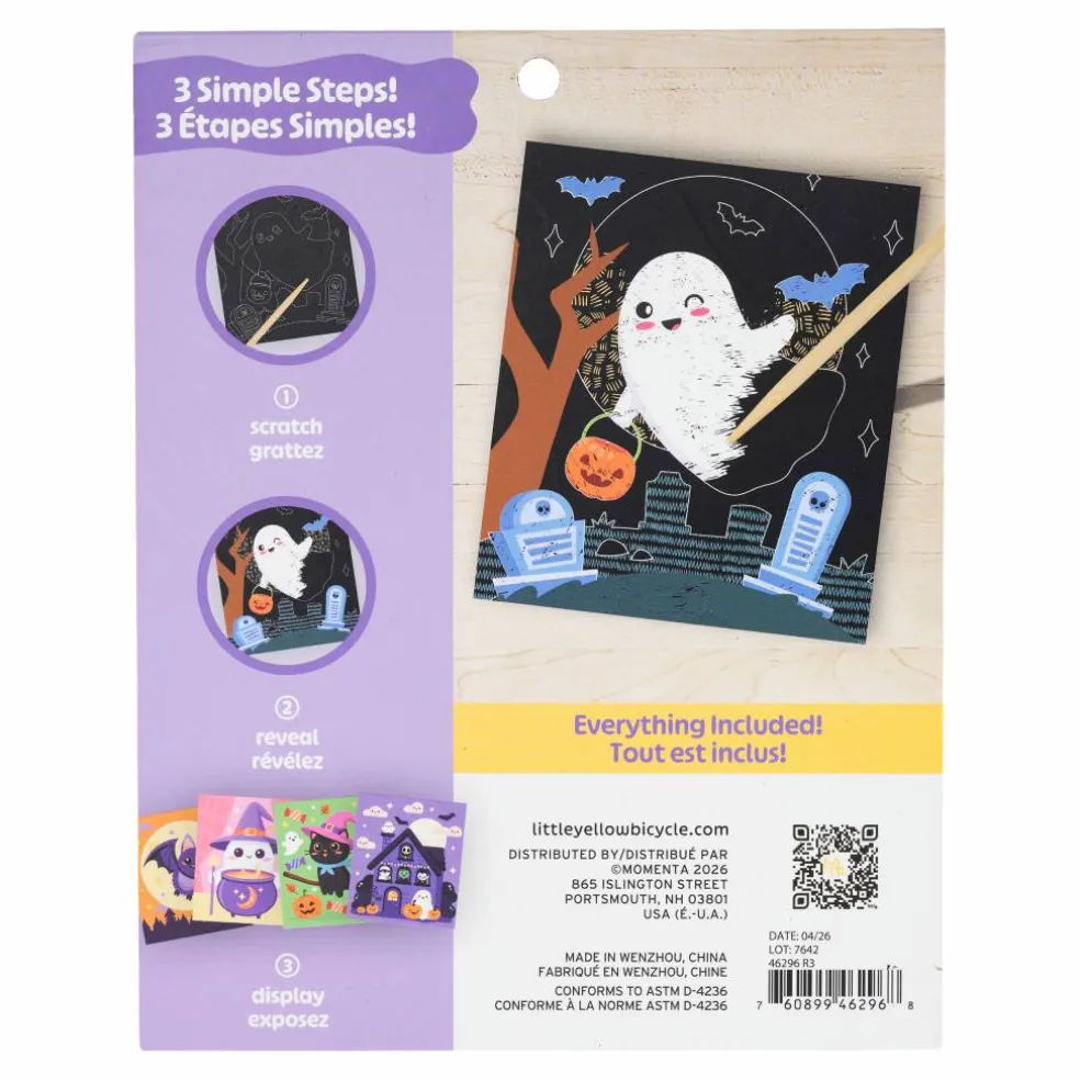 Little Yellow Bicycle® Spooky Ghost Scratch Art Pad