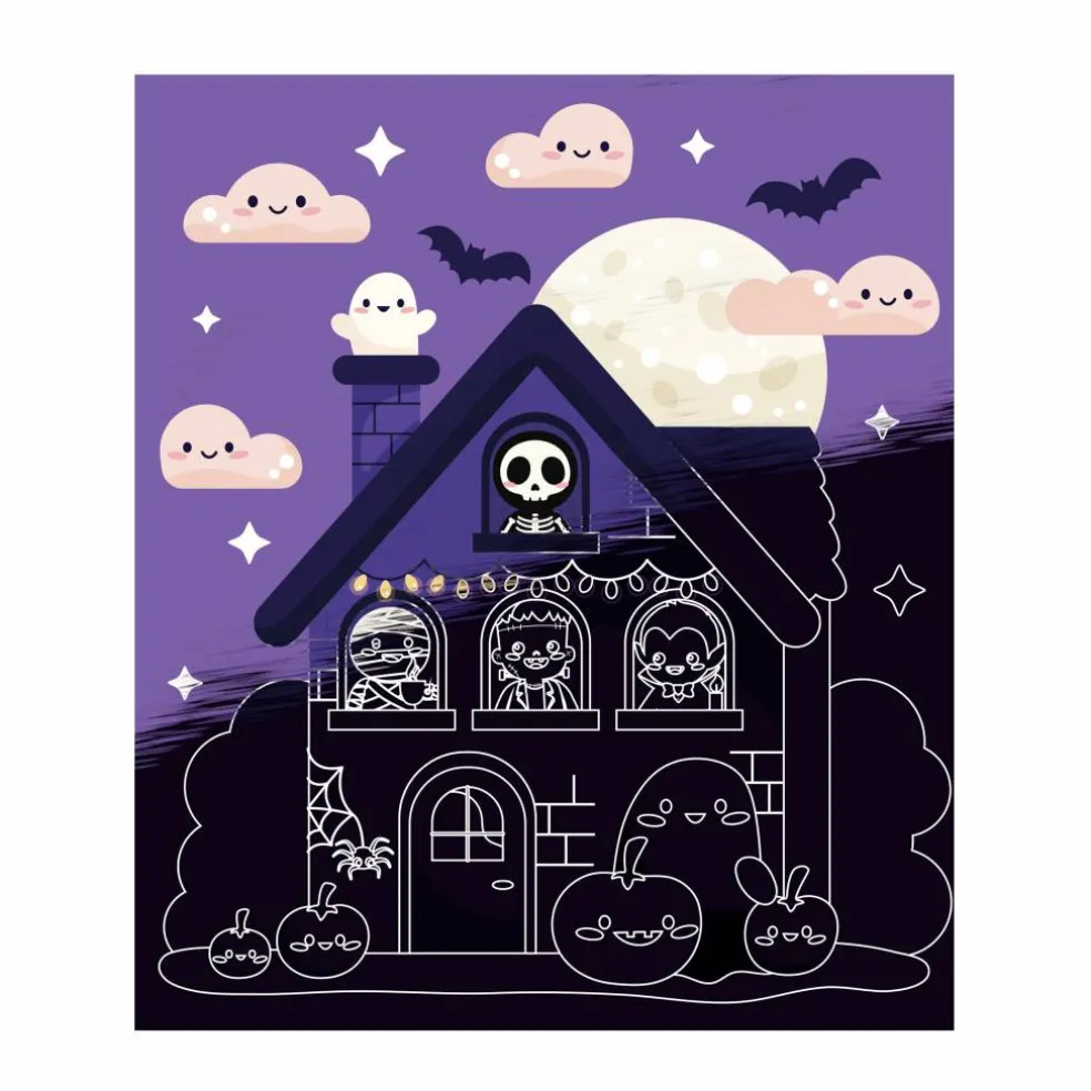 Little Yellow Bicycle® Spooky Ghost Scratch Art Pad