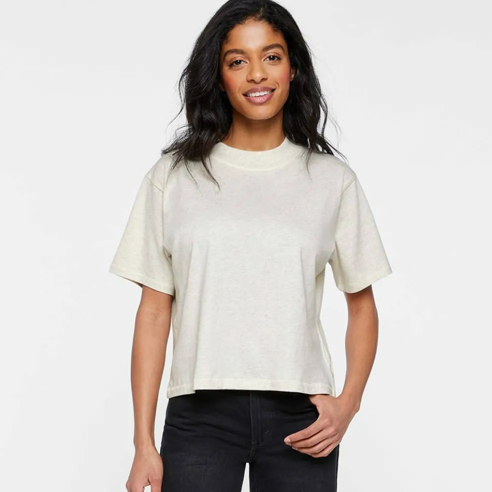 Live & Tell® Boxy Crew Women's Jersey T-Shirt