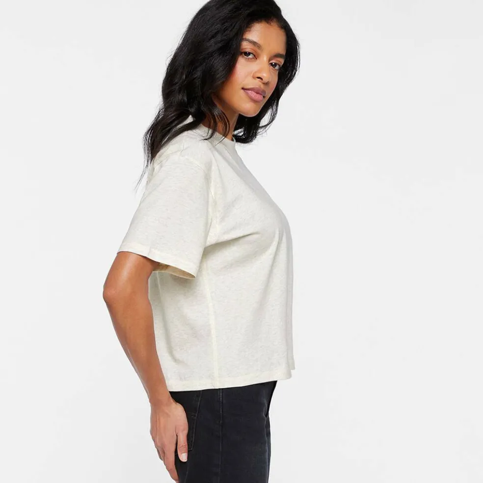 Live & Tell® Boxy Crew Women's Jersey T-Shirt