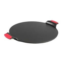 Lodge Cast Iron Pizza Pan Round Dual Handles Seasoned with Grips 15 inch