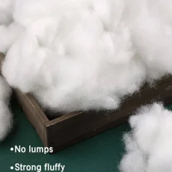 LOKUNN 100g/3.5oz Polyester Fiber Fill, Stuffing Pillow Filling Stuffing Cushion Filling, Batting High Resilience Fill Fiber, Stuffing for Stuffed Animals/DIY Crafts