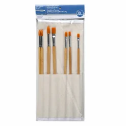 Long Handle Gold Synthetic Paintbrush Set By Artist's Loft® Necessities™