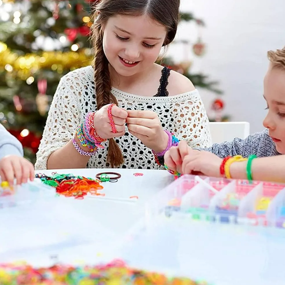Loom Rubber Bands Bracelet Kit - 15,000+ Bands for DIY Crafting