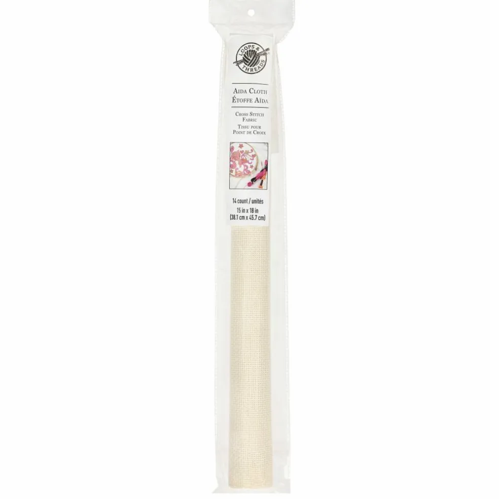 Loops & Threads™ Aida Cloth Cross Stitch Fabric, 15" x 18"