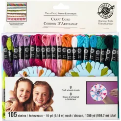 Loops & Threads™ Craft Cord, Glamour Girls