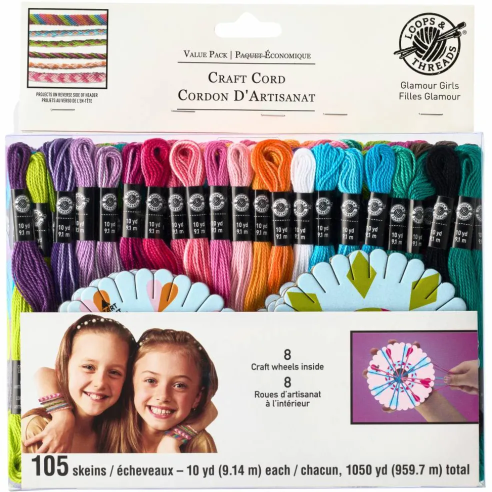 Loops & Threads™ Craft Cord, Glamour Girls