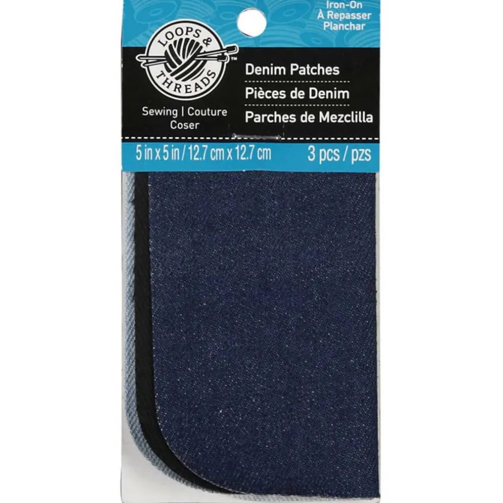 Loops & Threads™ Denim Patches, Assorted