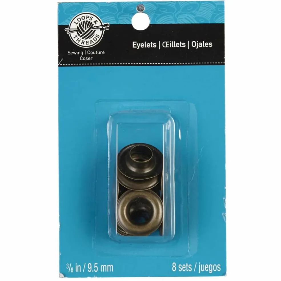 Loops & Threads™ Eyelets, 3/8"