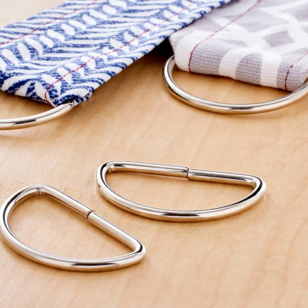 Loops & Threads™ Metal D-Rings, 1 1/2"