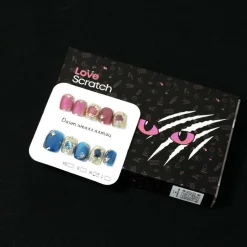 Love Scratch - Trendy Handmade Press-on Nails with Glossy Finish - 10 Piece