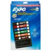 Low Odor Dry Erase Marker Set with 6-Marker Organizer and Eraser