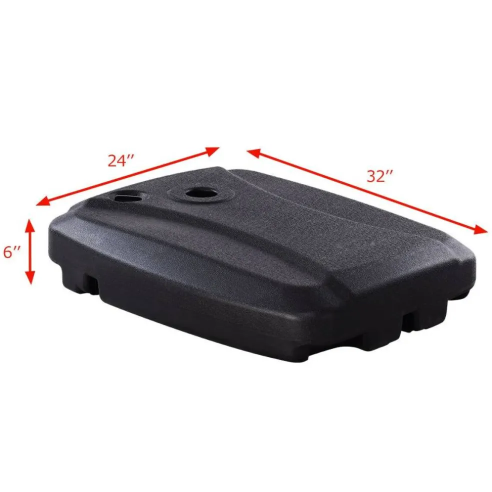 60L Plastic Weighted Fill Water Sand Wheel Patio Umbrella Base