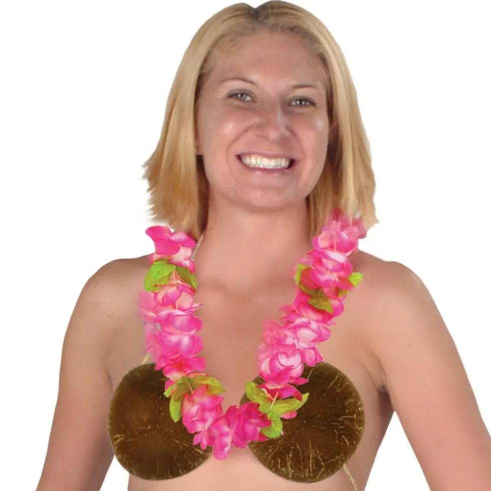 Luau Party Coconut Bikini Top