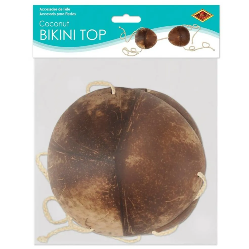 Luau Party Coconut Bikini Top