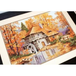 Luca-S Autumn Landscape Counted Cross Stitch Kit