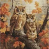 Luca-S The Owls Family Counted Cross Stitch Kit