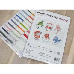Luca-S Winter Toys Plastic Canvas Counted Cross Stitch Kit