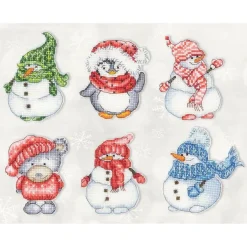 Luca-S Winter Toys Plastic Canvas Counted Cross Stitch Kit