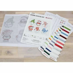 Luca-S Winter Toys Plastic Canvas Counted Cross Stitch Kit