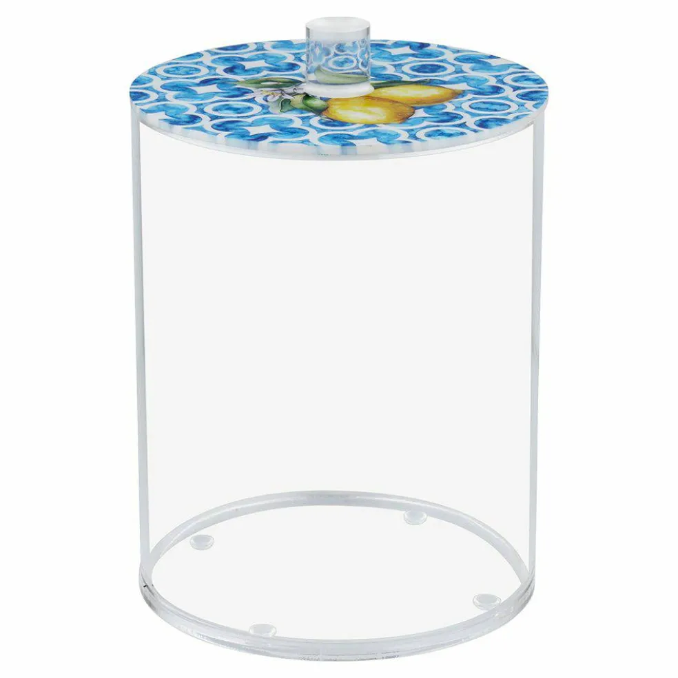 Lucite Cookie Jars Blue Design