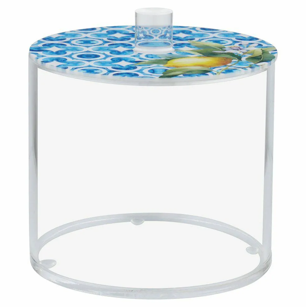 Lucite Cookie Jars Blue Design