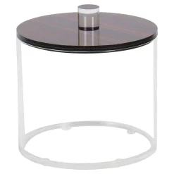Lucite Cookie Jars with Wood Look Lids