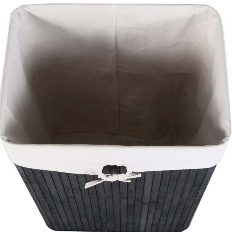 72L Wicker Laundry Hamper with Removable Cotton Bag and Lid and Large Clothes Storage Basket