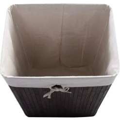 72L Wicker Laundry Hamper with Removable Cotton Bag and Lid and Large Clothes Storage Basket