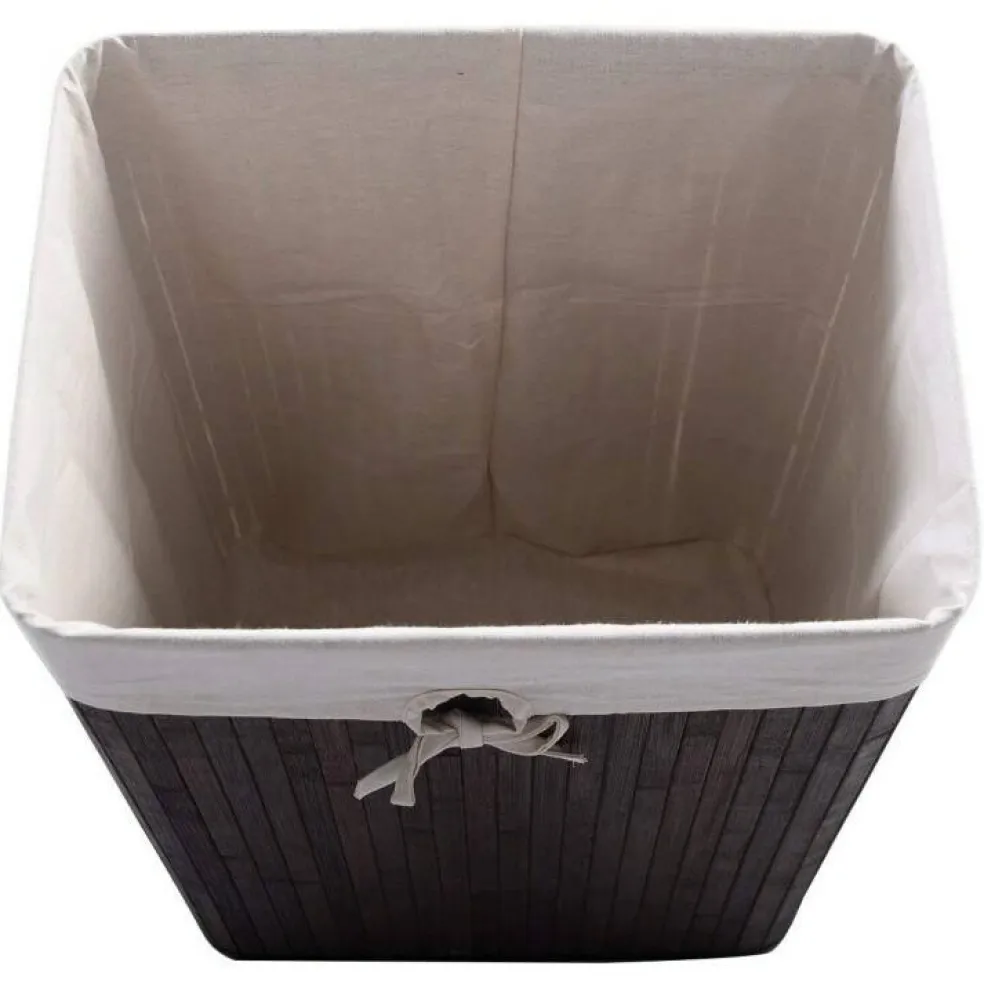 72L Wicker Laundry Hamper with Removable Cotton Bag and Lid and Large Clothes Storage Basket